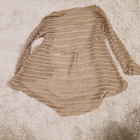 Blu Pepper taupe boutique cardigan - Picture 3 of 4